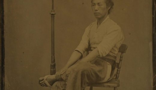 肥前國佐賀藩３５万７０００石藩主１１代鍋島直大公肖像写真当時物江崎礼二撮影希少品 肥前國佐賀藩35万7000石藩主11代鍋島直大公肖像写真当時