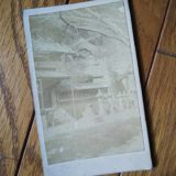 【古写真の調査後売却】静岡・浅間神社（鶏卵紙、手札名刺サイズ）