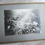 戦時中戦争の空撮写真師台紙鶏卵紙