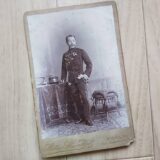 【古写真の調査後売却】ベルリンで撮影された陸軍中将・南部辰丙の肖像写真（鶏卵紙、台紙貼付）