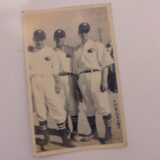 【古写真の調査後売却】1928年、プロ野球 大連実業団・谷口五郎の現役時代肖像写真（絵葉書）