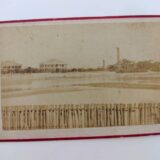 【古写真の調査後売却】明治初期、大阪湾から見た大阪造幣局の風景写真（鶏卵紙）