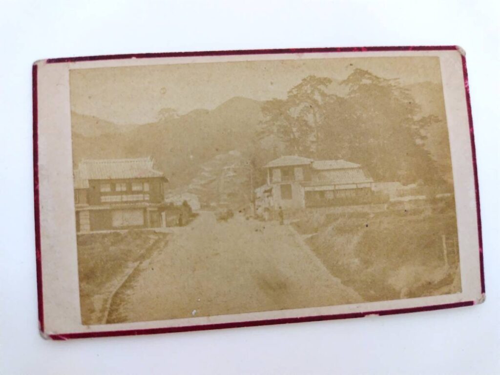 【古写真の調査後売却】明治初期・神戸諏訪山「金星台」の風景写真（鶏卵紙）